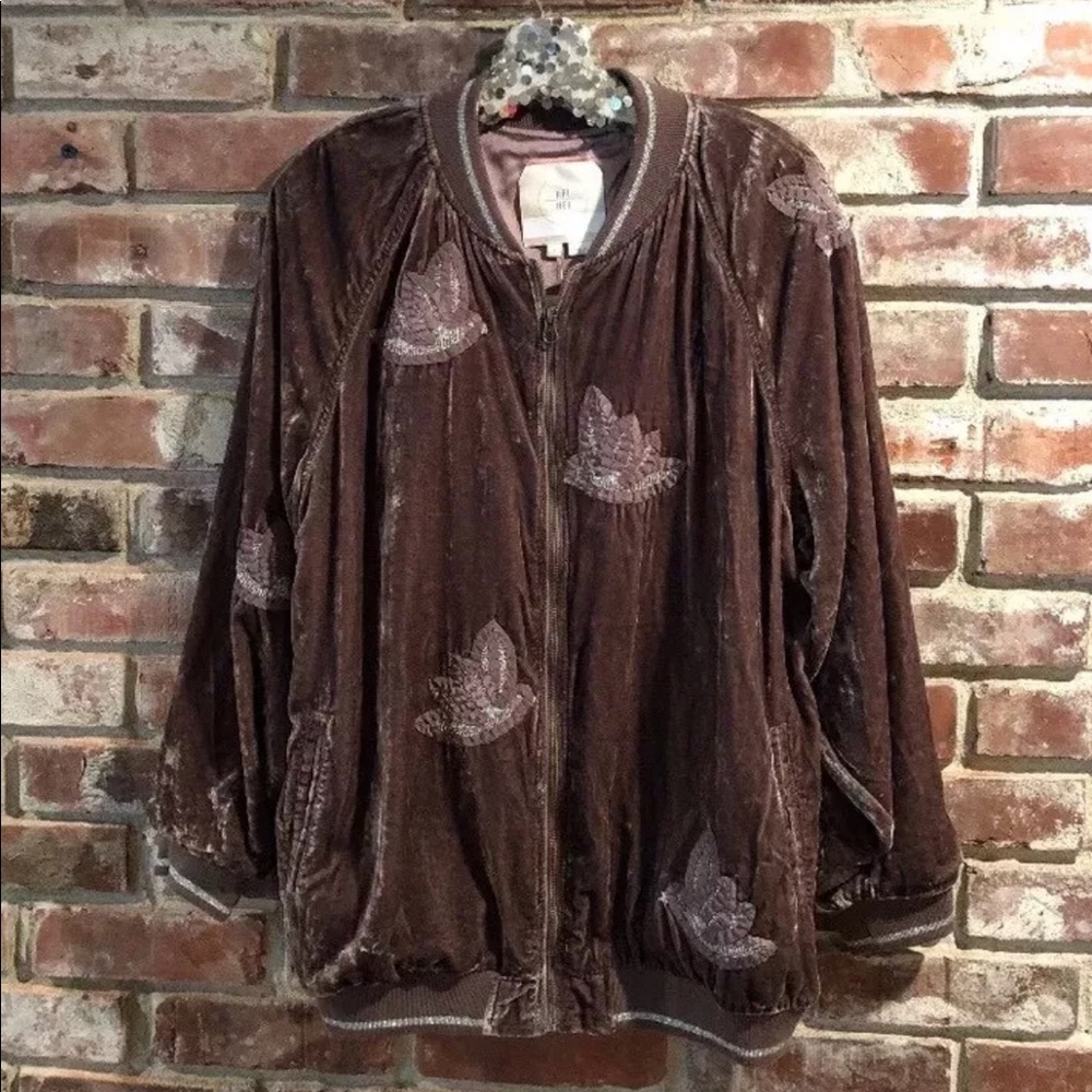 Anthropologie Hei Hei west end velvet bomber - Picture 3 of 8